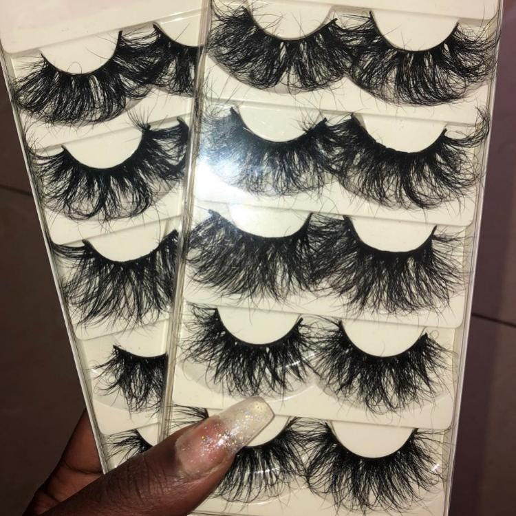 lash wholesale vendor supplier dramatic colored faux mink 5D eyelash  