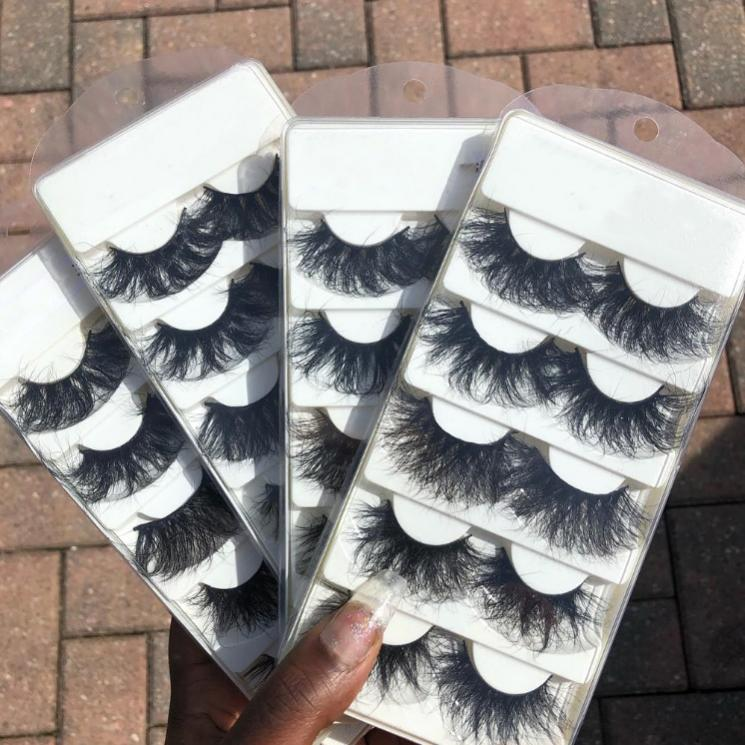 lash wholesale vendor supplier dramatic colored faux mink 5D eyelash  